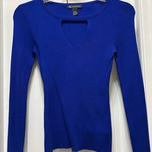 INC International Concepts Royal Blue Women's Top